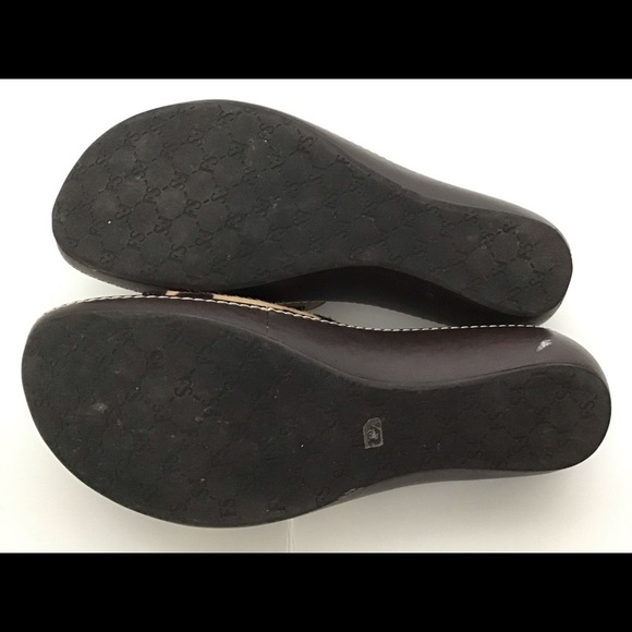 💖Host Pick💖Franco Sarto leather slide sandals w/ cheetah pattern - Picture 5 of 6